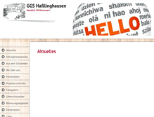 Tablet Screenshot of ggs-hasslinghausen.de